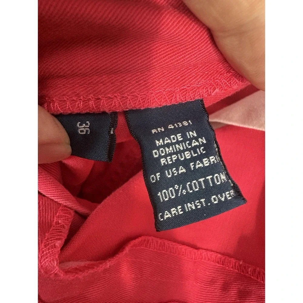 Polo Ralph Lauren Polo 67 Chino Cargo Shorts Men 36 Red 100% Cotton Classic
